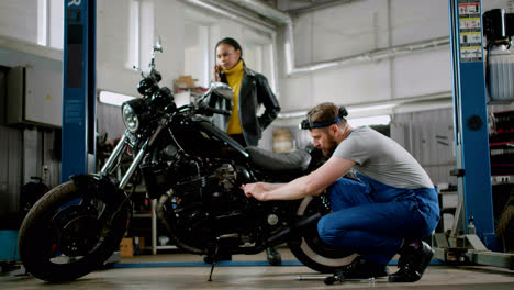 Mechanic-working-on-a-motorcycle
