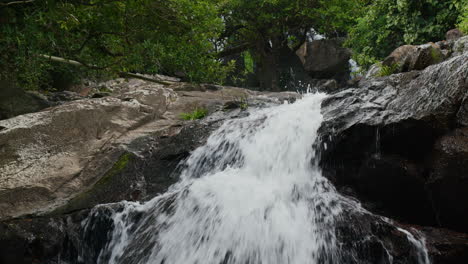 Close-up-view-of-a-waterfall