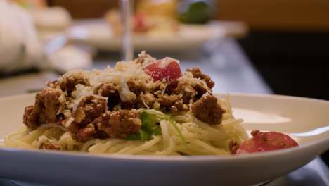 Delicioso-Plato-De-Espaguetis-Con-Salsa-Boloñesa