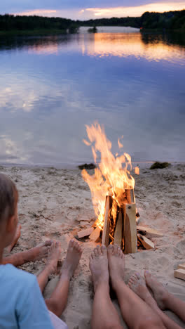Campfire-on-a-lake