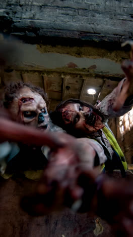 Zombies-attacking-through-a-hole