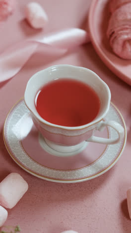 Cup-of-tea-on-pink-table