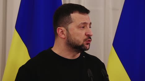 Volodymyr-Zelenskyi-on-Ukrainian-flags
