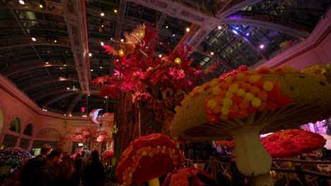 Tourist-crowds-look-at-the-magical-floral-display-at-the-Bellagio-Hotel-and-Casino-Conservatory