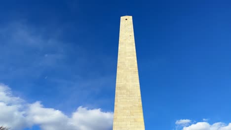 Bunker-Hill-Monument-Against-Blue-Skies