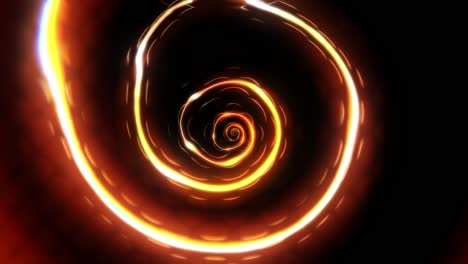 Animation-of-infinite-golden-glowing-spiral-void