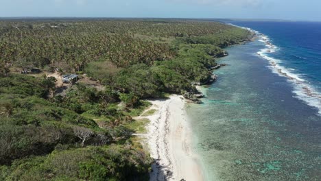 Aerial-View,-Landscape-of-Tonga,-Polynesia