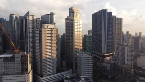 Drone-shot-of-Makati-Skyline-in-The-Philippines
