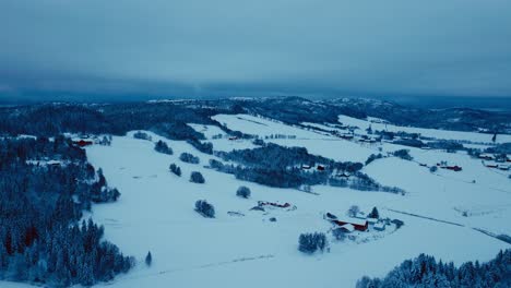 Nichtstädtische-Landschaft,-Die-Im-Winter-Tief-Mit-Schnee-Bedeckt-Ist
