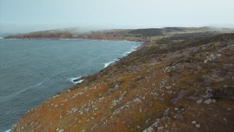 Aerial-view-of-rugged-shoreline-of-Newfoundland