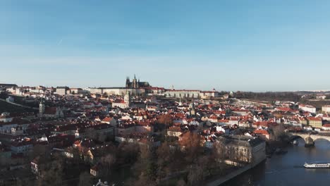 Aerial-view-of-Prague-city-rooftops-and-St