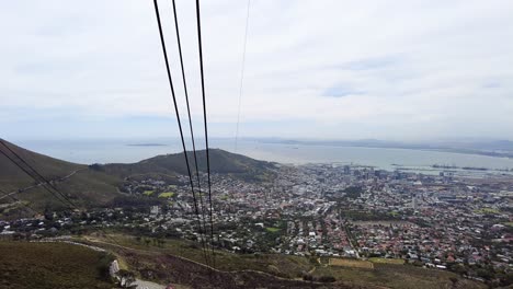Panorama-Of-Cape-Town-CBD-View-From-Table-Mountain-In-Cape-Town,-South-Africa