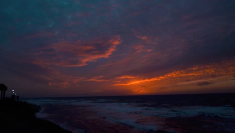 A-chaotic-dreamy-time-lapse-sunset-at-the-beach