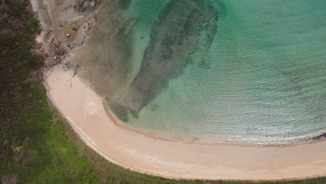 Drone-view-of-the-Sueste-beach-of-the-Fernando-de-Noronha-Archipelago,-Brazil