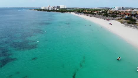 Aruba-Eagle-Beach-drone-cruise-backwards