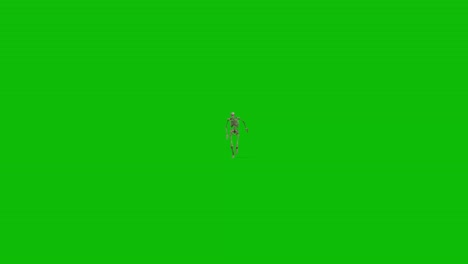 Un-Personaje-Esqueleto-3d-Corriendo-Hacia-La-Cámara-Y-Pasando-Por-Una-Animación-3d-De-Pantalla-Verde