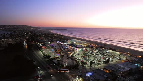 Drone-Shot-of-Belmont-Park-at-Mission-Beach-in-San-Diego-California-5