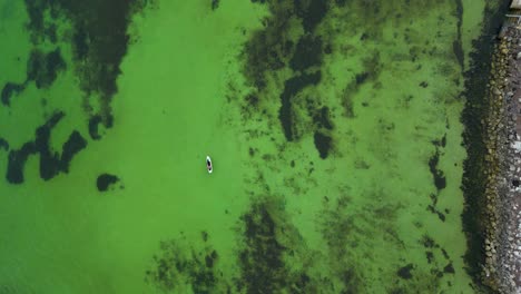 Drone-of-a-person-kayaking-in-the-Florida-Keys