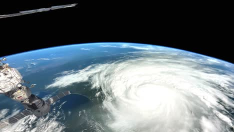 Hurricane-as-seen-from-above-in-space