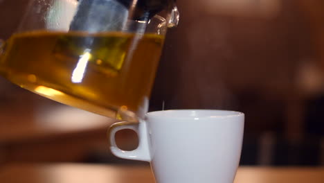 Tea-being-poured-into-a-cup