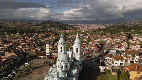 Drone-over--Cuenca-city:-Ecuadorian-Visual-Journey
