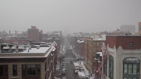El-Encantador-Día-Nevado-De-Boston:-Delicados-Copos-Transforman-La-Ciudad-En-Magia