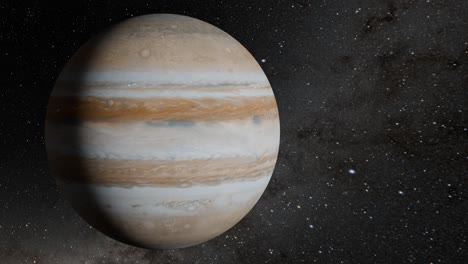Jupiter-planet---milky-way-.-4k