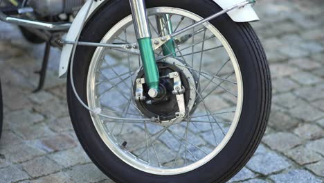 Classic-Motorcycle-Front-Wheel-and-Brake-Detail---close-up