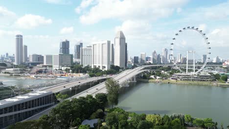 aerial-view-of-Singapore-Flyer-ferris-wheel-in-downtown-singapore
