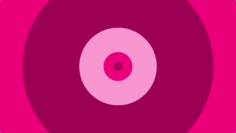 Ilusión-óptica-Círculo-Forma-Fondo-Animado-Diseño-De-Movimiento-Gráfico-Túnel-Efecto-Visual-Color-Rosa-Claro