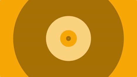 Ilusión-óptica-Círculo-Forma-Fondo-Animado-Diseño-De-Movimiento-Gráfico-Túnel-Efecto-Visual-Color-Naranja-Claro