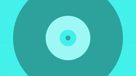 Ilusión-óptica-Círculo-Forma-Fondo-Animado-Diseño-De-Movimiento-Gráfico-Túnel-Efecto-Visual-Color-Verde-Azulado-Agua