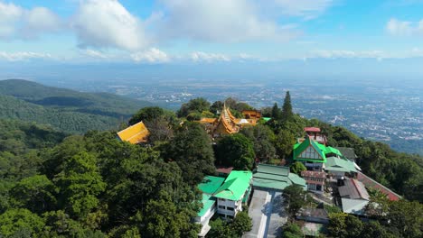 Chiang-Mai-Mountain-Temple-Wat-Phra-That-Doi-Suthep-Doi-Pui-National-Park-Buddhist-Pilgrim-Site-on-the-Mountain-Top-overlooking-Chiang-Mai-City