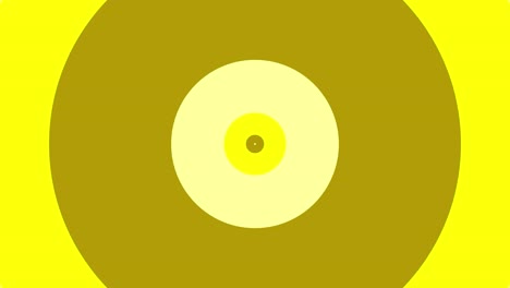 Optische-Täuschung,-Kreisform,-Animierter-Hintergrund,-Bewegungsdesign,-Grafischer-Tunnel,-Visueller-Effekt,-Farbe-Gold,-Gelb