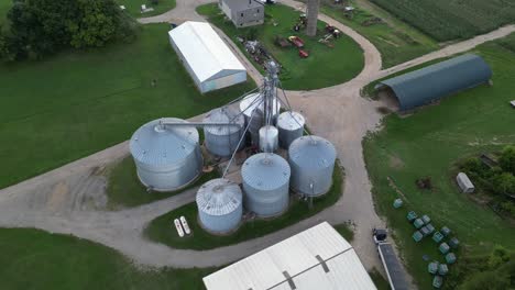 Aerial-View.-Agriculture-Grain-Silos-Storage-Tank