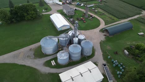 Grain-Silo-On-Farm-Drone-Aerial