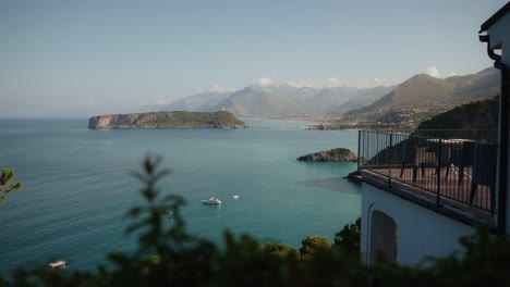 Villa-Crawford-Terrace-Sea-view-of-coast-of-San-Nicola-Arcella-Calabria-Italy-4K-slow-motion-02