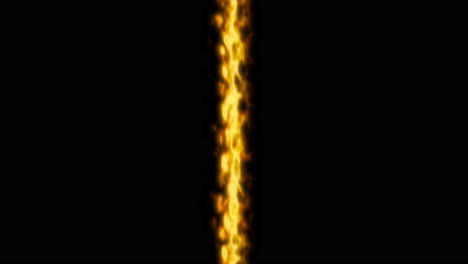 Animation-of-bright-and-glowy-vertical-stream-of-fire-moving-from-top-to-bottom