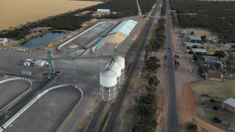 Grain-storage-and-distribution-center,-Industry-in-Western-Australia