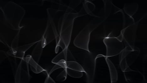Animation-of-rising-wisps-of-smoke-on-black-background