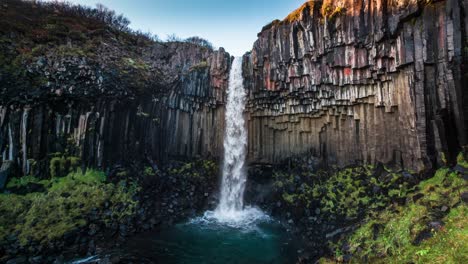 Island-Landschaft-Eines-Wasserfalls