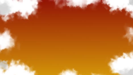 Weicher-Und-Verträumter-Wolkenhimmel-Hintergrund,-Animation,-Bewegungsgrafik,-Visuelles-Muster,-Wetter,-Natur,-Farbverlauf,-Rot,-Orange