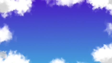 Weicher-Und-Verträumter-Wolkenhimmel-Hintergrund,-Animation,-Bewegungsgrafik,-Visuelles-Muster,-Wetter,-Natur,-Farbverlauf,-Blau,-Weiß