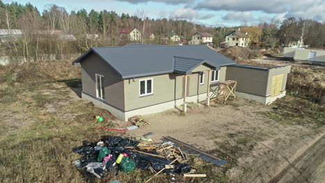 Aerial-view-of-a-finished-prefabricated-house-in-a-rural-area