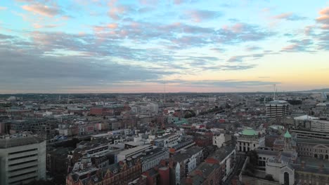 4K-Aerial-Footage-at-Sunset-in-Dublin---Ireland