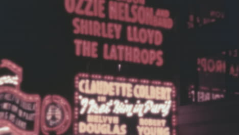 Vintage-Marquee-Sign-Featuring-Ozzie-Nelson-Band-in-New-York-in-1930s