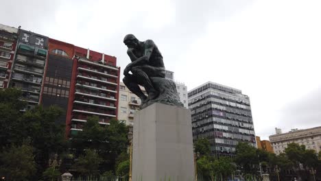 Argentine-Congressional-Plaza-urban-park-sculpture-The-Thinker-by-Auguste-Rodin