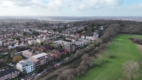 Apartments-overlooking-golf-course-and-Epping-forest-North-Chingford-UK-aerial