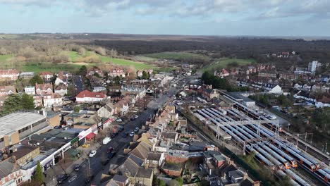 North-Chingford-Station-Road-East-London-drone,aerial-4K-Footage