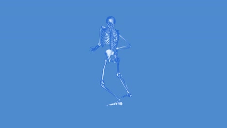 Skeleton-kinking-leg---4k-.-Animation